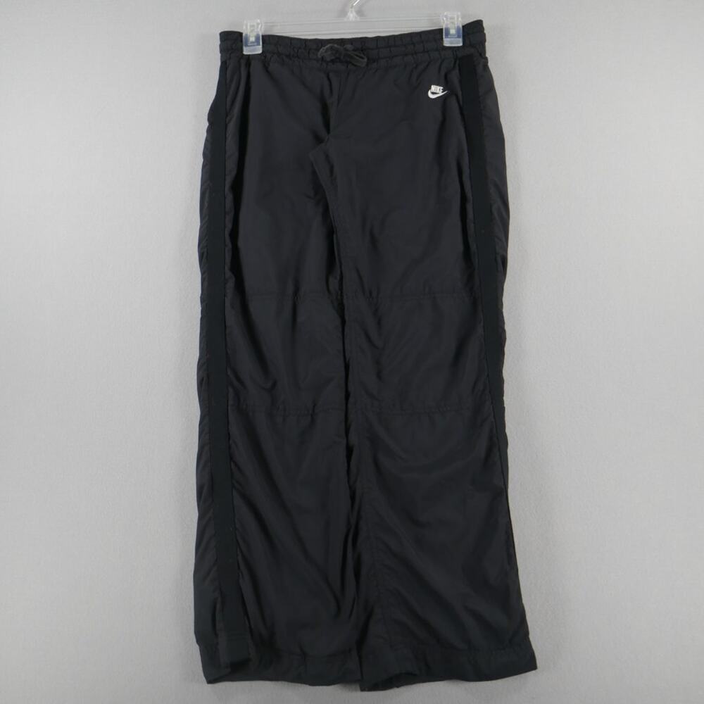 Vintage Y2K Nike Sportswear Black Track Pants Womens Size Medium Athletic Gym